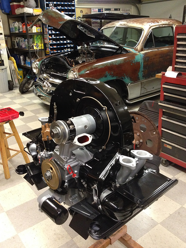 912 Porsche - Engine in S & S Garage